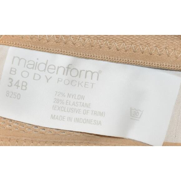Maidenform 8250 Strapless Multiway Bra Size 34B Nude Convertible Underwire - Picture 4 of 10